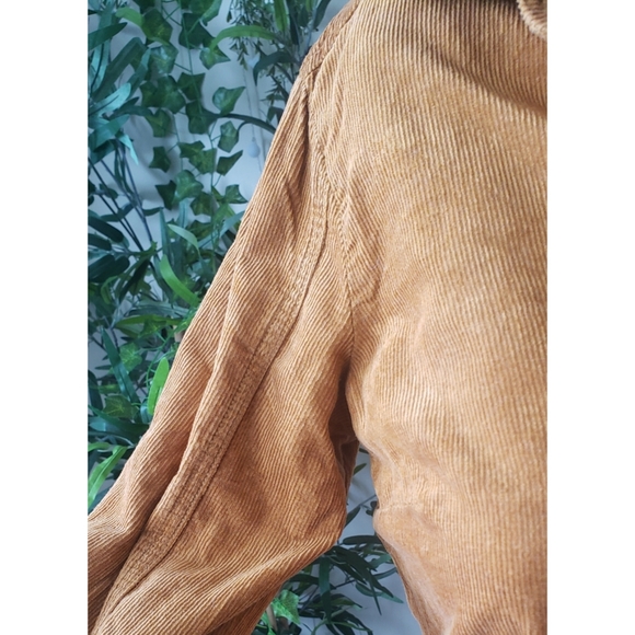 Golden yellow corduroy button down shirt - Picture 5 of 12